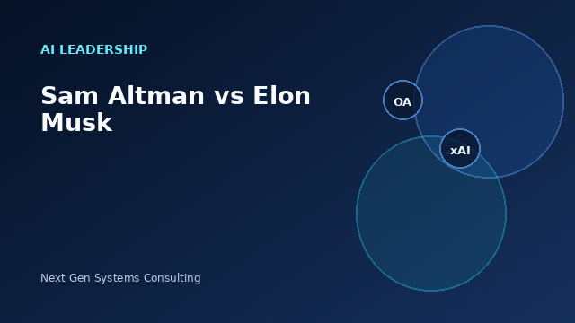 Sam Altman vs Elon Musk AI race 2026